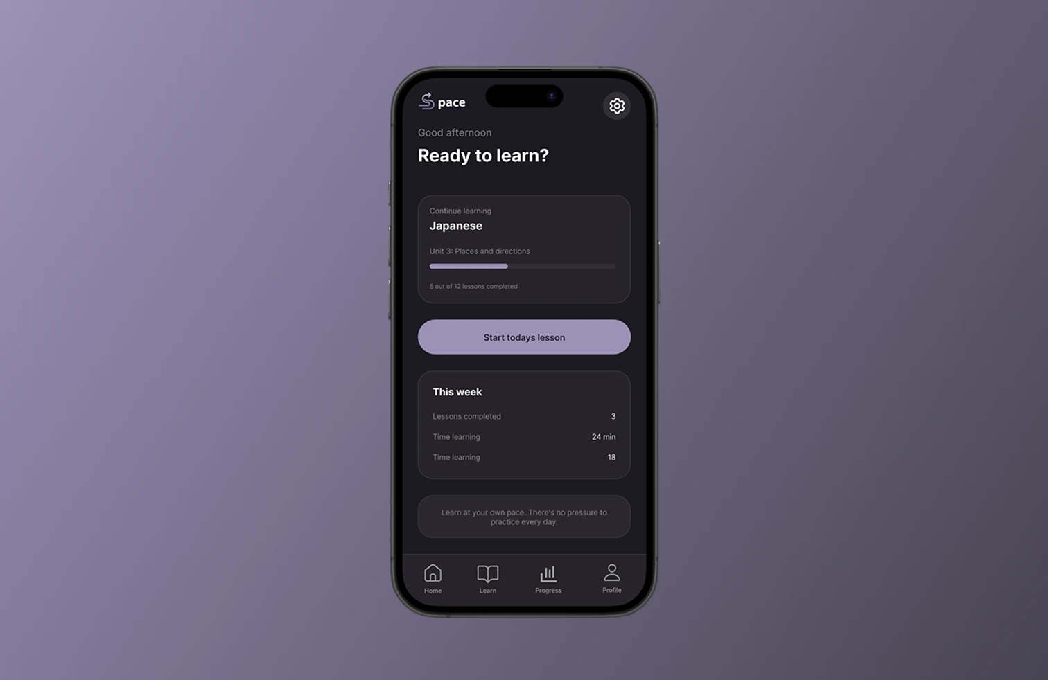 Pace (Duolingo redesign)